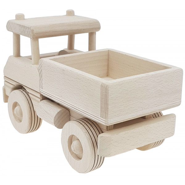 Drewniany Pojazd Samochód Zabawka Ciężarówka