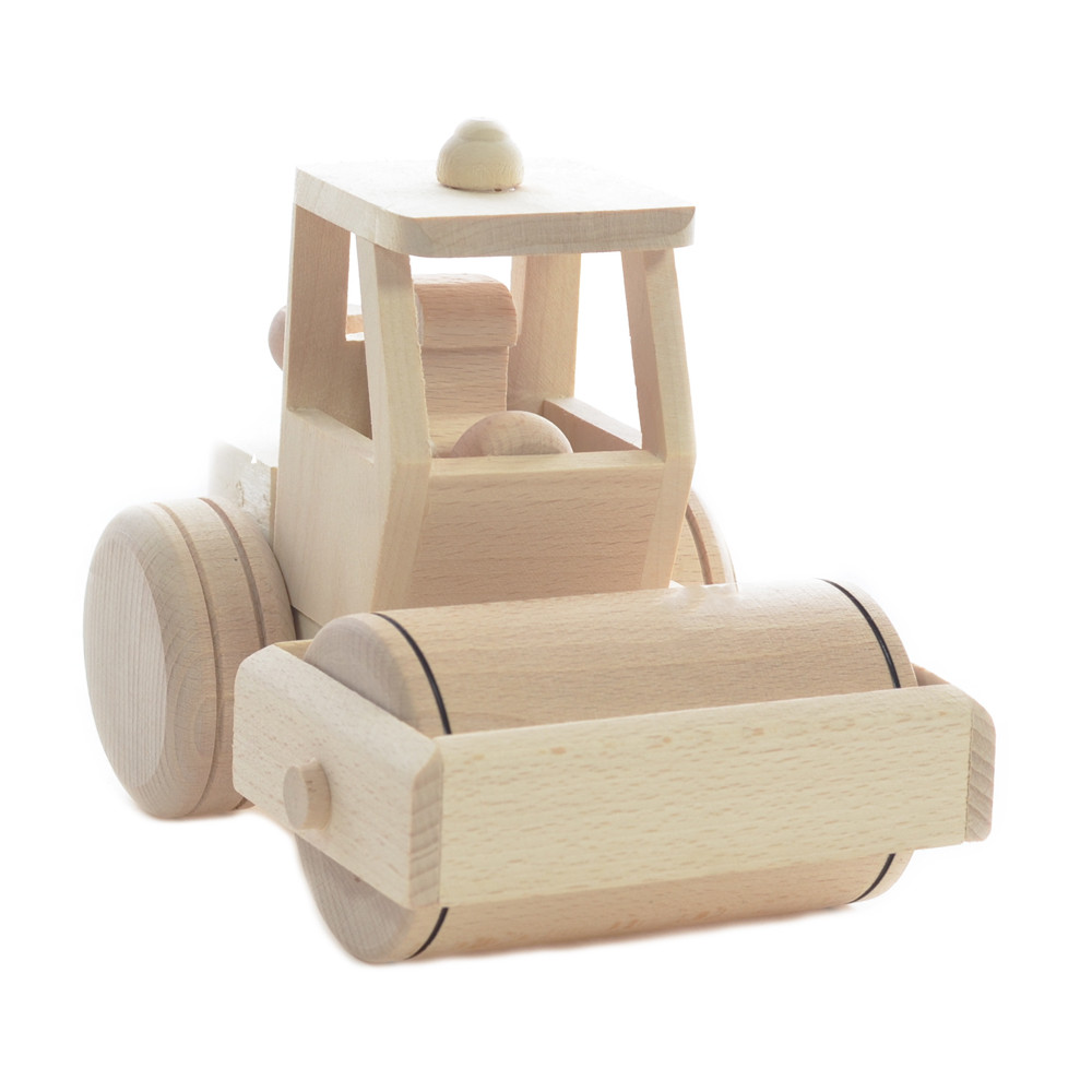 Drewniany Pojazd Samochód Zabawka Walec