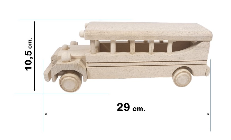 drewniany autobus