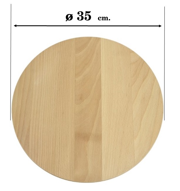 drewniana deska do serwowania średnicy 35 cm