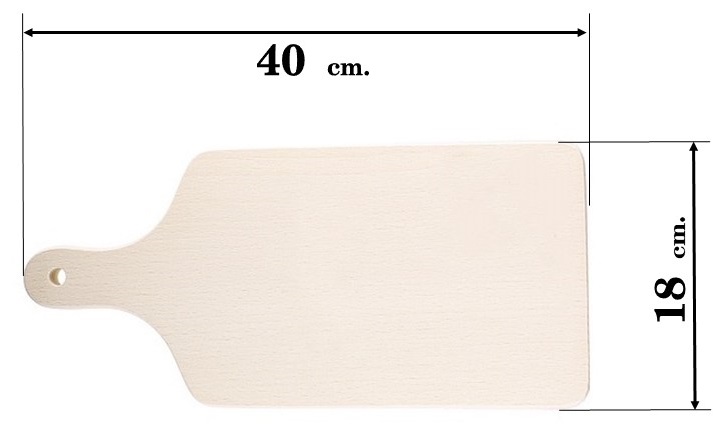 drewniana deska do krojenia długości 40 cm